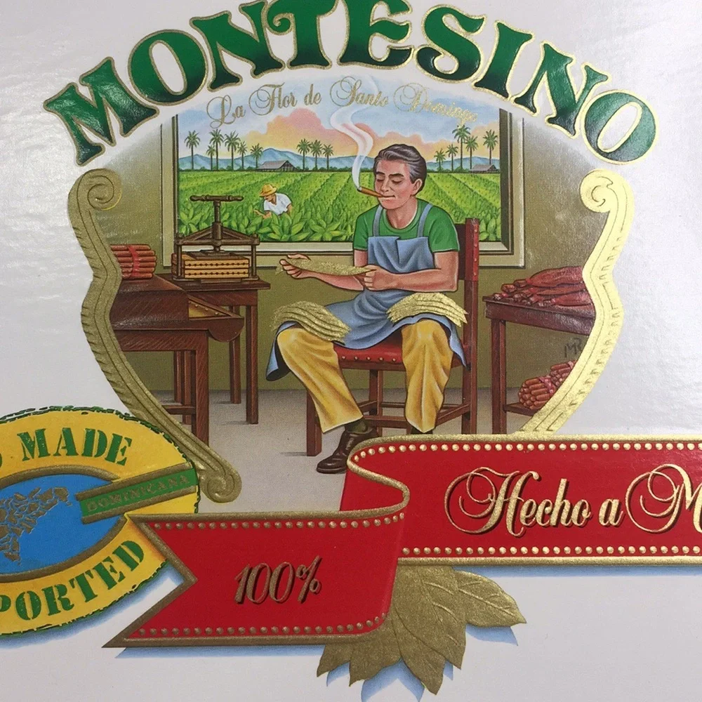 Vintage Montesino Upcycled Cigar Box Crossbody Bag